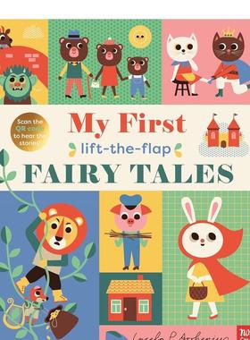 【预售】童话故事翻翻乐My First Lift-The-Flap Fairy Tales英文进口原版图书儿童绘本Ingela P Arrhenius6-9岁