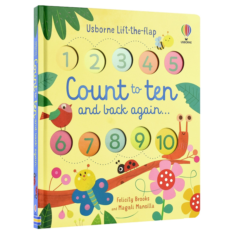 【现货】 Count to Ten and Back Again，数到10然后再倒数英文原版图书进口正版 3-6岁儿童数学启蒙简易入门数数图画书