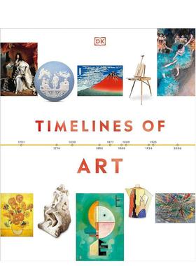 【预售】艺术年表 Timelines of Art 英文进口原版艺术画册画集DK