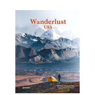 版 旅行图书gestalten外文正版 漫游奇趣 英文进口原版 Wanderlust USA 便携平装 徒步之旅 美国：伟大 预售
