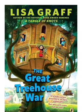 【预售】伟大的树屋战争GREAT TREEHOUSE WAR英文进口原版章节书儿童图书籍3-6岁GRAFF  LISA