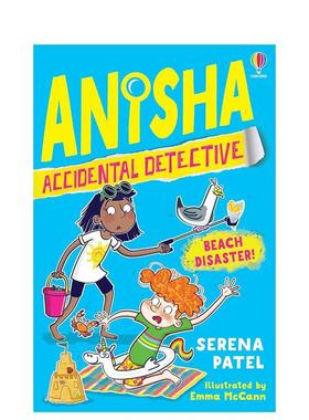 【预售】【意外侦探阿妮莎】#7海滩危情 Anisha， Accidental Detective英文进口原版儿童章节书 侦探推理章节小说 英语课外阅读S