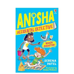 7海滩危情 Anisha 侦探推理章节小说 预售 英语课外阅读S 儿童章节书 意外侦探阿妮莎 Detective英文进口原版 Accidental