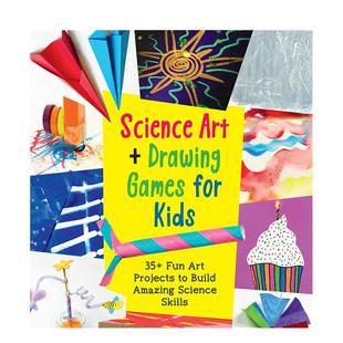 儿童图书3 Tripp Art Games for Drawing 儿童科学艺术和绘画游戏Science and 6岁艺术启蒙Karyn Kids英文进口原版 现货