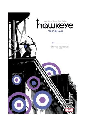 【预售】鹰眼 BY FRACTION & AJA 选集 新印刷 HAWKEYE BY FRACTION & AJA OMNIBUS [NEW PRINTING] 原版英文漫画书