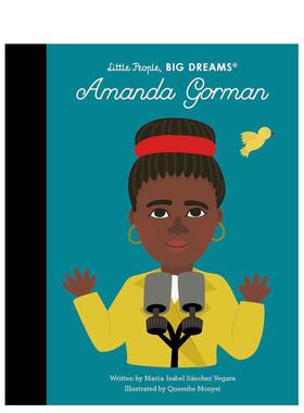 【现货】【小人物大梦想】阿曼达·戈尔曼Amanda Gorman【Little People, Big Dreams】英文进口原版儿童绘本图书3-6岁Maria Isab