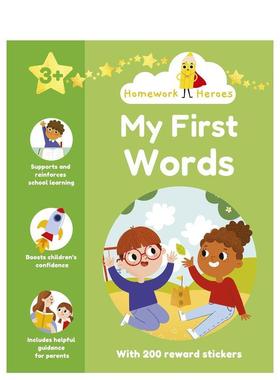 【预售】作业小能手：单词启蒙（含200枚奖励贴纸） 【Homework Heroes】My First Words英文进口原版儿童启蒙图书Catherine Casey