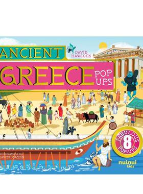 【预售】【古文明立体书】古希腊立体书 【Ancient Civilisations Pop-Ups】Ancient Greece Pop-Ups 英文进口原版儿童立体图书Da