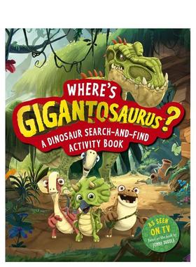 【预售】巨太龙在哪里？Where's Gigantosaurus? 英文进口原版儿童绘本图书 3-6岁 Templar Publishing 动物生态环保