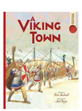 【预售】壮观的视觉指南:维京镇 Spectacular Visual Guides: Viking Town 英文进口原版儿童绘本