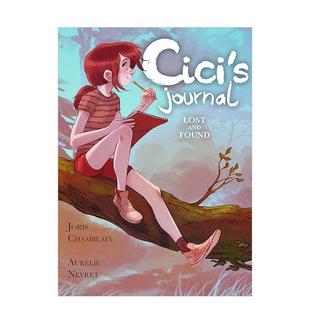Journal Found 预售 6岁Joris Aurélie 儿童漫画图书3 Lost 失物招领Cici 冒险日记 茜茜 and Chamblain 英文进口原版
