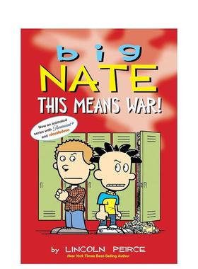 【预售】【Big Nate】捣蛋王大内特：这意味着战争！卷30 Big Nate: This Means War!(Big Nate  30)  英文进口原版儿童漫画图书L