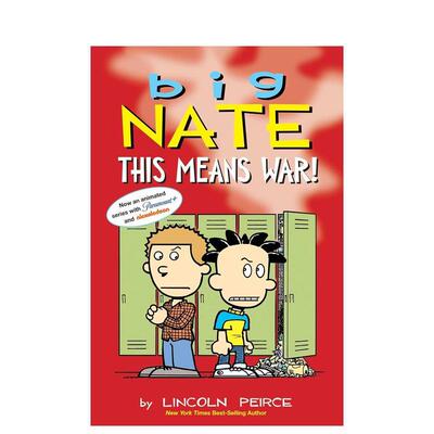 【预售】【Big Nate】捣蛋王大内特：这意味着战争！卷30 Big Nate: This Means War!(Big Nate  30)  英文进口原版儿童漫画图书L