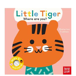 【现货】【翻翻镜面书】你在哪，小老虎？ Baby Faces: Little Tiger， Where Are You? 英文原版儿童趣味