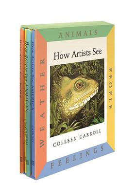 【预售】【艺术家如何看】动物/人物/感觉/天气 盒装套装 【How Artists See】Animals / 英文进口原版儿童百科绘本图书 Colleen