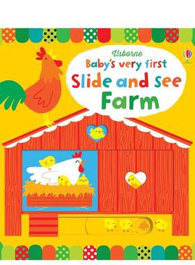 【现货】农场Farm【滑动看Baby’s very first Slide and See】英文进口原版儿童趣味图书3-6岁Fiona Watt