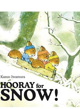 【预售】【日本绘本大师岩村和朗】冬天万岁！Hooray for Snow!英文儿童图书籍进口原版NorthSouth Books3-6岁