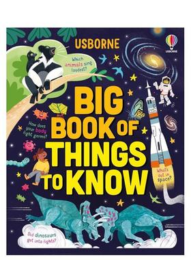 【预售】知识大书 关于人体/恐龙/宇宙/动物的必读之书【Lots of Things to Know】Big Book英文进口原版儿童绘本图书James Macla