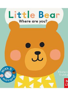 【现货】【翻翻镜面书】你在哪,小熊?Little Bear, Where Are You?【Baby Faces】英文进口原版儿童趣味图书0-3岁Ekaterina Trukh