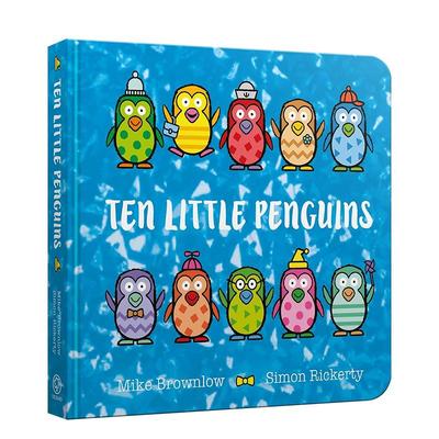 【预售】十只小企鹅 【Ten Little】Ten Little Penguins 英文进口原版儿童绘本图书 趣味数数启蒙 幼儿认知与语言开发Mike Brown
