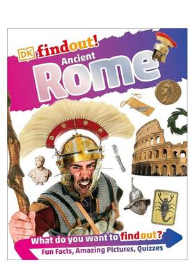 【预售】DKfindout！ Ancient Rome古罗马 英文进口原版儿童故事图书 DK
