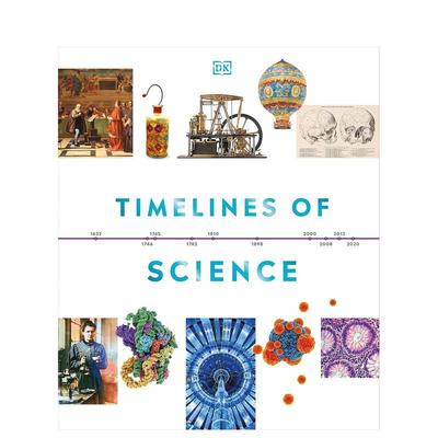 【预售】科学时间轴Timelines of Science英文进口原版儿童图书青少年读物DK外文正版3-6岁