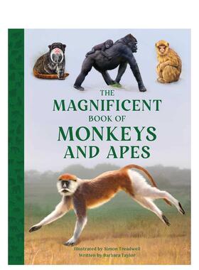 【预售】猿猴大书Monkeys and Apes【The Magnificent Book of】英文青少年读物进口原版儿童图书9-12岁Taylor  Barbara ; Treadw