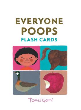 【现货】【五味太郎】大家都需要便便 如厕训练经典 趣味闪卡 Everyone Poops Flash Cards 英文原版儿童趣味