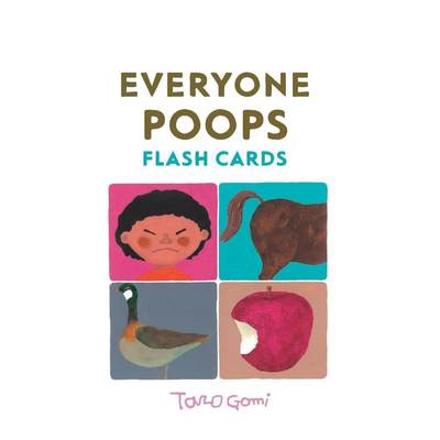 【预售】【五味太郎】大家都需要便便 如厕训练经典 趣味闪卡 Everyone Poops Flash Cards 英文原版儿童趣味