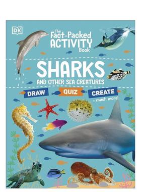 【预售】充满事实的活动书：鲨鱼和其他海洋生物The Fact-Packed Activity Book:  Sharks and Other Sea Creatures英文进口原版儿