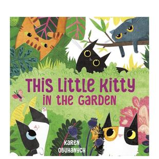 Little the 预售 小猫This 6岁 动物生态环保 Kitty 花园里 英文进口原版 Garden Knopf 儿童绘本图书