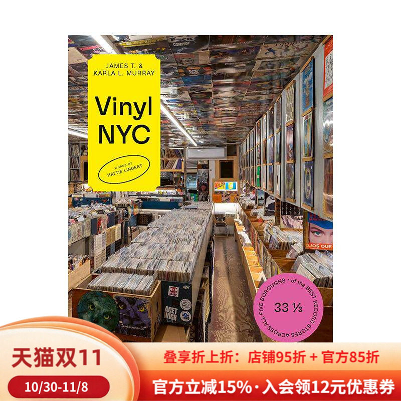 【预售】纽约黑胶地图:五城区33⅓家传奇唱片行VINYL NYC: 33 1/3 of the Best Record Stores Across All Five Boroughs 英文进