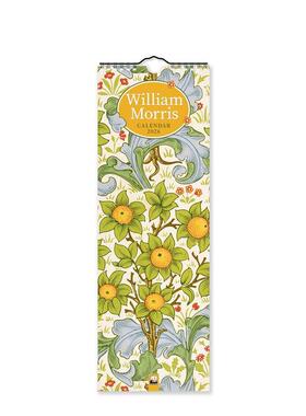 【预售】2026年威廉?莫里斯超薄日历（艺术日历） William Morris Slim Calendar 2026 (Art Calendar) 进口原版日历文创送礼Flam
