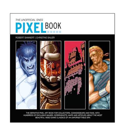 【预售】SNES像素艺术集：游戏黄金时代视觉典藏 The SNES Pixel Book 英文进口原版艺术插画原画设定集 致敬任天堂 街头霸王Bitm