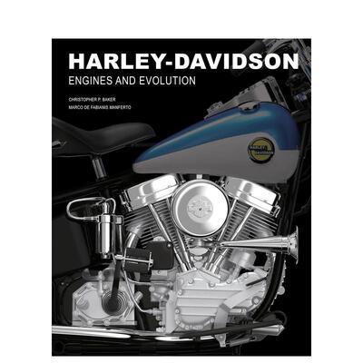 【预售】哈雷戴维森：引擎进化史 Harley-Davidson :Engines and Evolution英文进口原版工业产品设计图书Christopher P. Baker