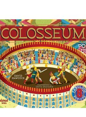 【预售】【古文明立体书】罗马斗兽场立体书 【Ancient Civilisations Pop-Ups】Colosseum Pop-Ups 英文进口原版儿童立体图书Dav