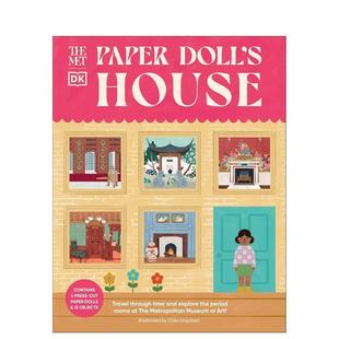 【预售】【DK大都会博物馆】大都会纸偶屋 【DK The Met】The Met Paper Doll's House 英文进口原版儿童趣味图书Cass Urquhart