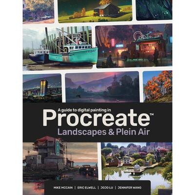 【现货】A Guide to Digital Painting in Procreate Procreate数字绘画指南：风景画与户外画 英文原版图书籍进口正版 插画设定集