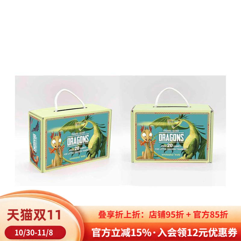 【预售】我的小小驯龙盒：超过20款适合小小驯龙师的游戏（旅行套装）卡片 Travel Sized Dragons  英文进口原版儿童趣味图书Whit