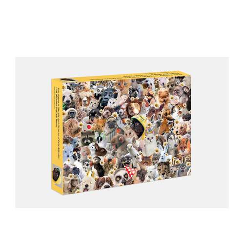 【现货】This Jigsaw is Literally Just Pictures of Cute Animals That Will Make You Feel Better 宠物拼图 500片 英文原版