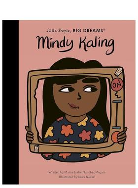 【预售】【小人物大梦想】敏迪·卡灵Mindy Kaling【Little People, Big Dreams】英文进口原版儿童绘本图书3-6岁Maria Isabel Sa