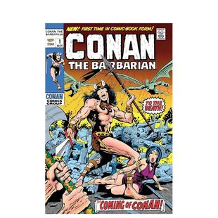 the 现货 Barbarian Conan 原始漫画 英文进口原版 Vol. The 漫画Roy Comics 卷1 Omnibus 野蛮人柯南 Thomas Original