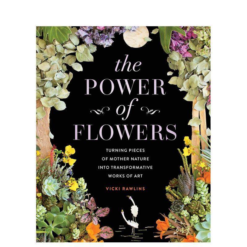 【预售】The Power of Flowers，花的力量:将大自然转化为艺术作品 英文原版图书籍进口正版 Vicki Rawlins 手工制作