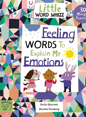 【现货】 【Little Word 现货izz】小词匠:关于情绪和知觉的词汇 英文原版图书籍进口正版 Monika Forsberg 儿童自然拼读