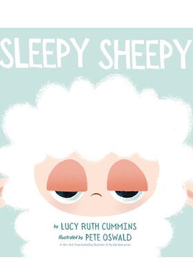 【预售】打瞌睡的小羊 Sleepy Sheepy 进口原版英文儿童绘本3岁-6岁CUMMINS  LUCY RUTH外文图书籍