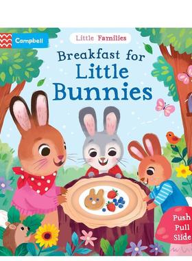 【预售】小兔子的早餐（带音频二维码）Breakfast for Little Bunnies (with audio QR code)英文进口原版儿童绘本图书6-9岁Campb