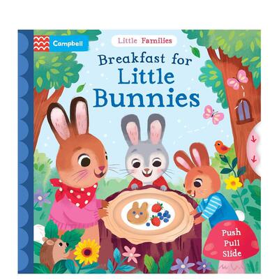 【预售】小兔子的早餐（带音频二维码）Breakfast for Little Bunnies (with audio QR code)英文进口原版儿童绘本图书6-9岁Campb