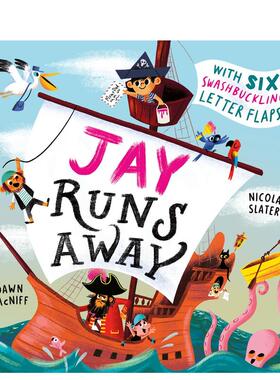 【预售】杰伊离家记Jay Runs Away英文进口原版儿童图书Dawn McNiff Nicola Slater外文正版