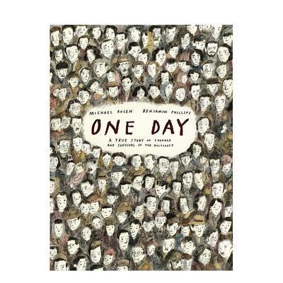 【现货】一天 桂冠诗人Michael Rosen One Day Benjamin Phillips 英文进口原版儿童绘本Michael Rosen Benjamin Phillips外文图书