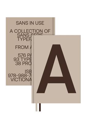 【现货】无衬线体应用：无衬线字体作品集 Sans In Use : A Collection of Sans Serif Typefaces 英文进口原版字体图案设计